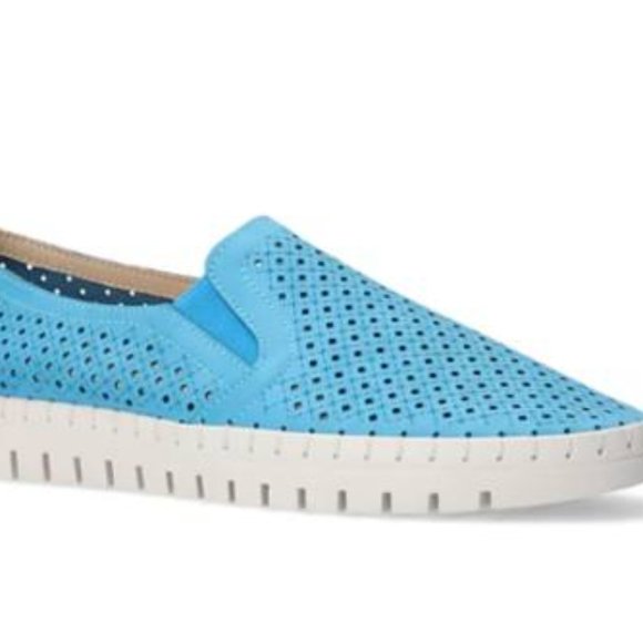 Easy Street Blue Slip on Loafers Sneakers - Size 9.5 WIDE - NEW - Picture 4 of 5